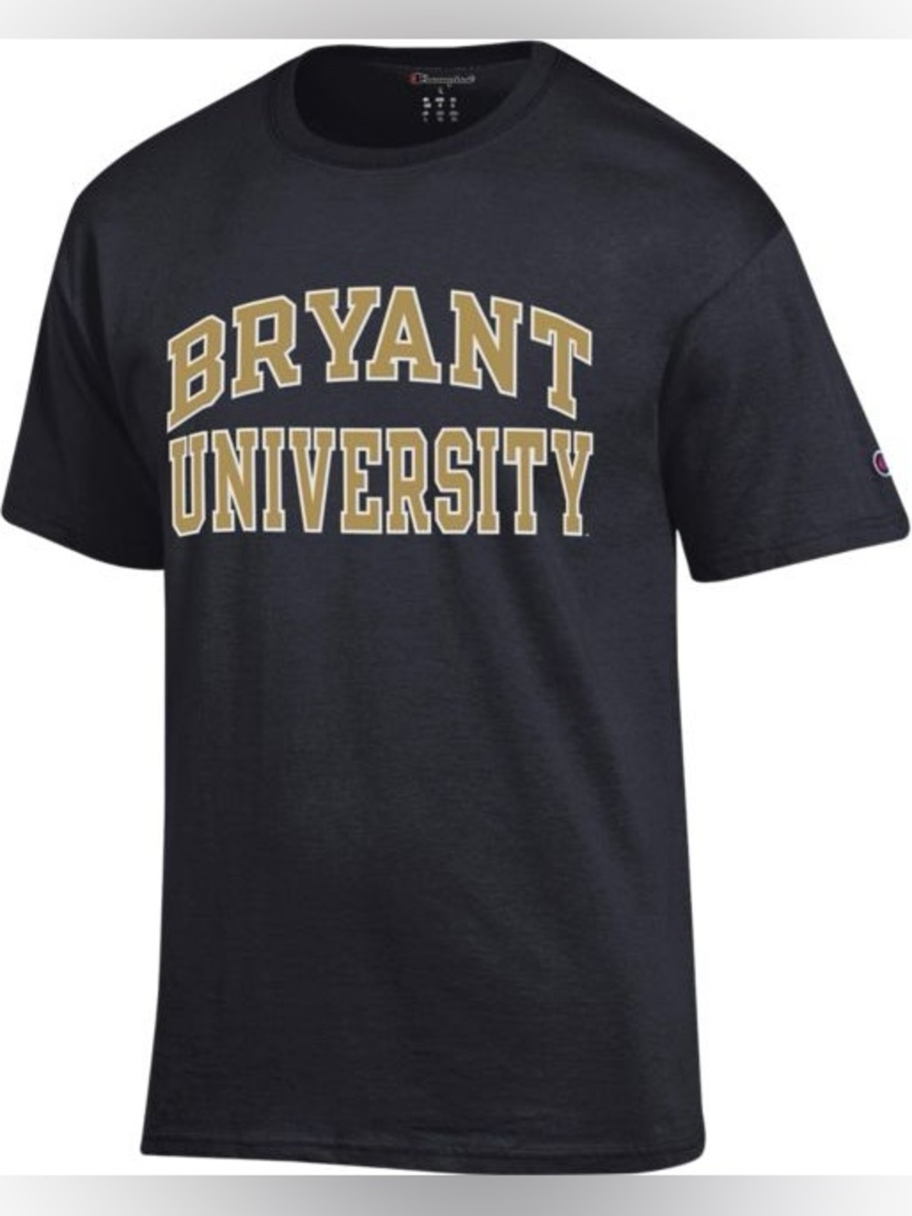 ⭐️Champion Bryant University Black Tee with Gold Lettering⭐️